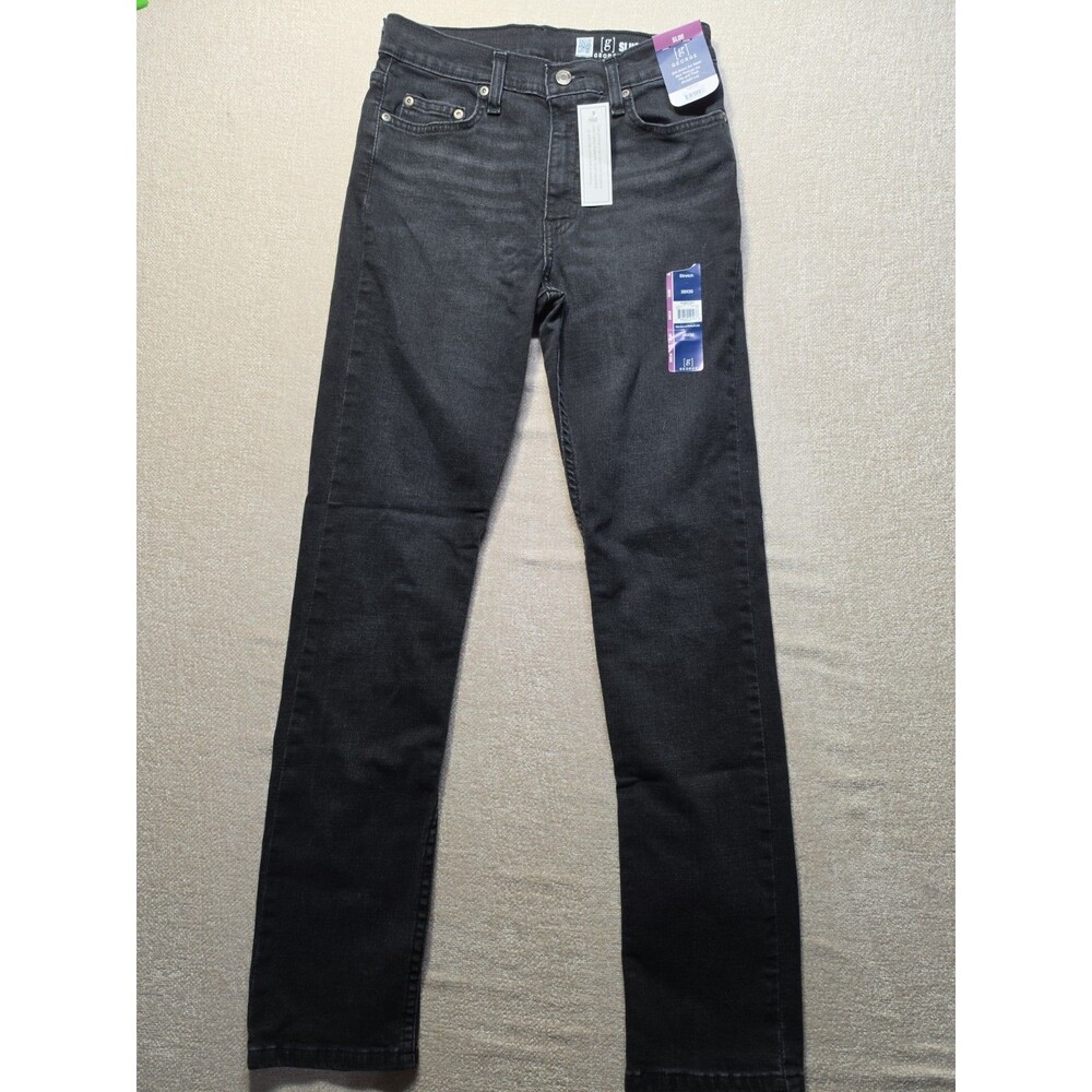 George Pants Men Size 28x30 Black Slim Fit Jean with Flex